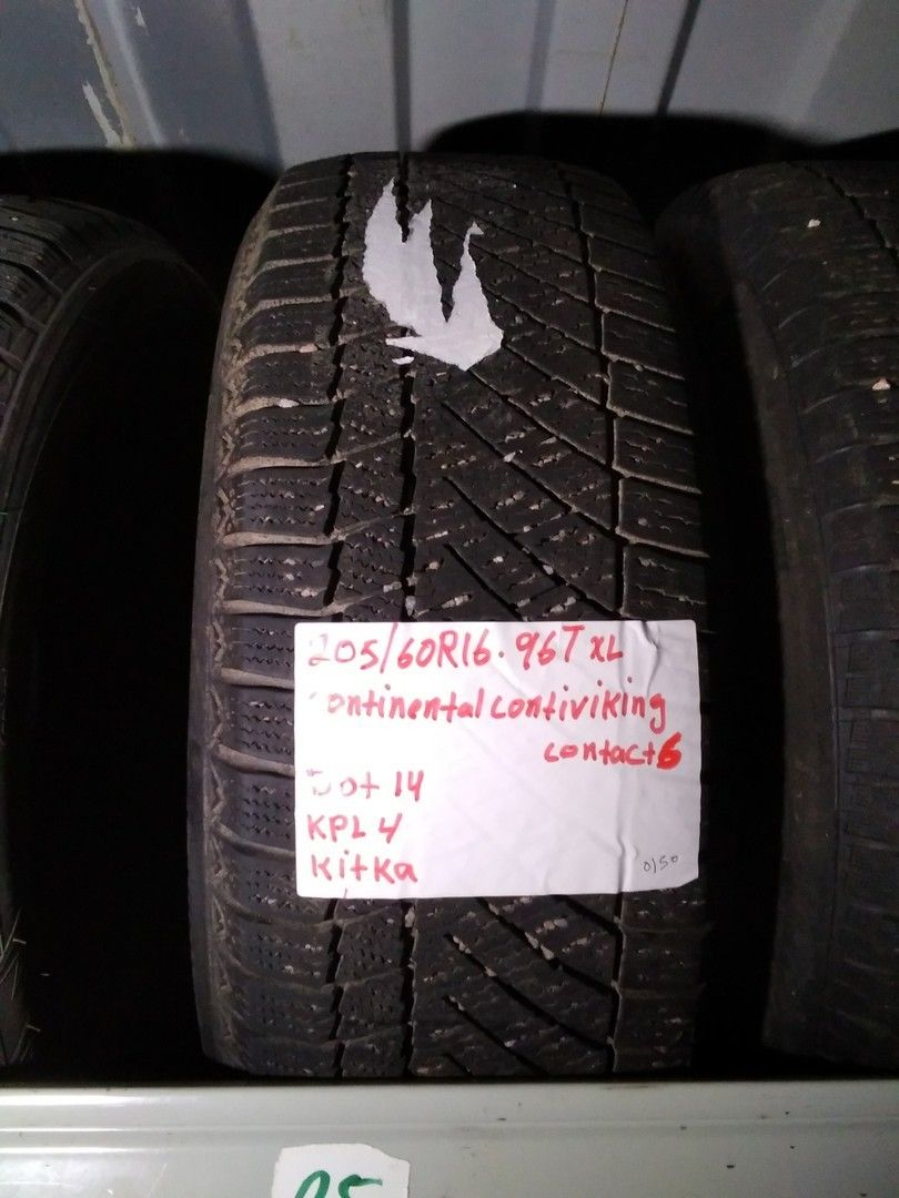 Kitkarenkaat 205/60R16 Continental 4kpl Q144