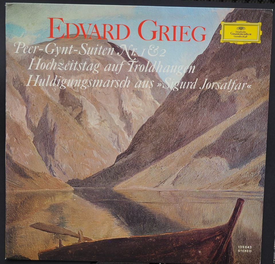 Edward Grieg: Peer Gynt LP Erinomainen kunto EX+