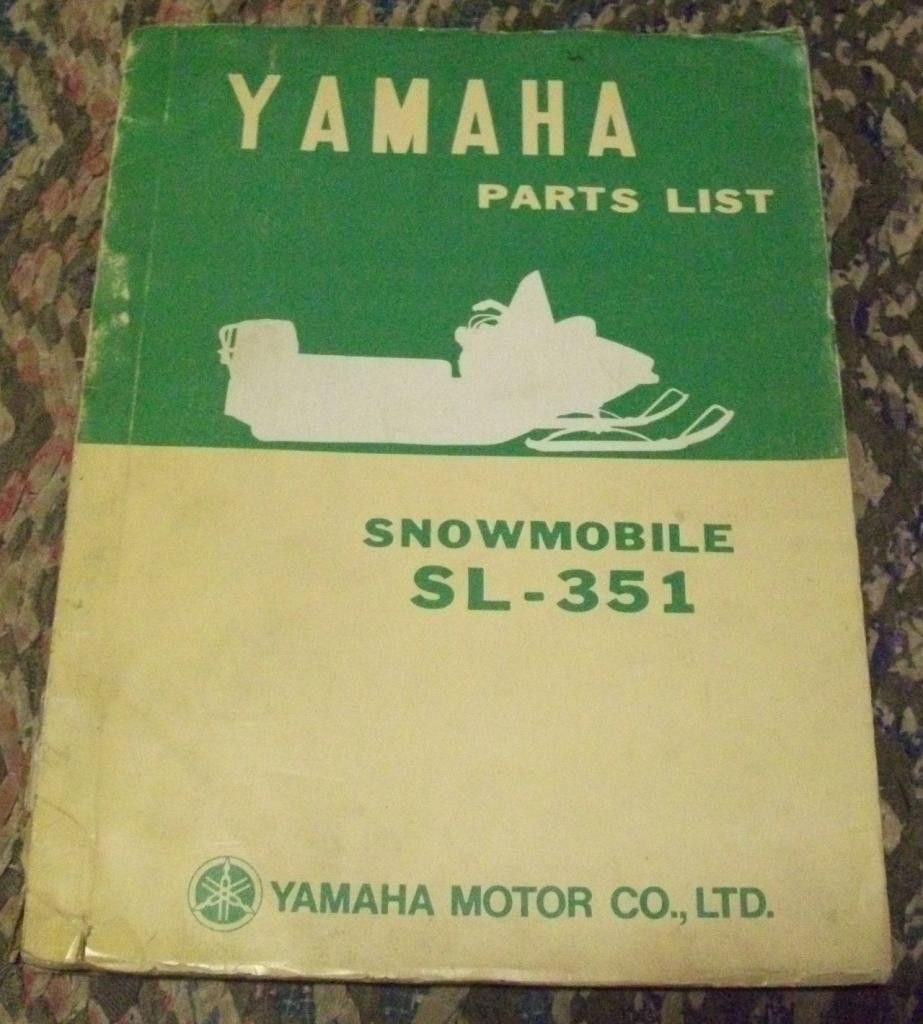 Yamaha SL 351 Moottorikelkan varaosaluettelo