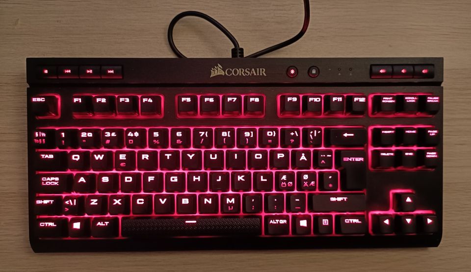 Corsair K63 Compact gaming keyboard, Cherry MX Red