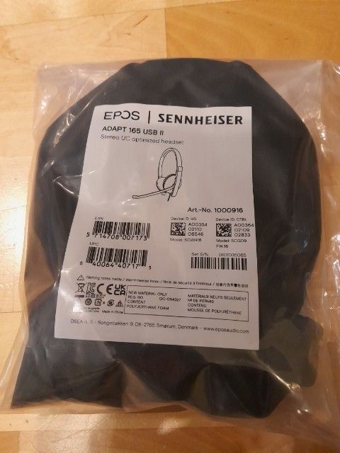 Epos sennheiser headset ADAPT 165 USB II Uusi Postikulut : 8e