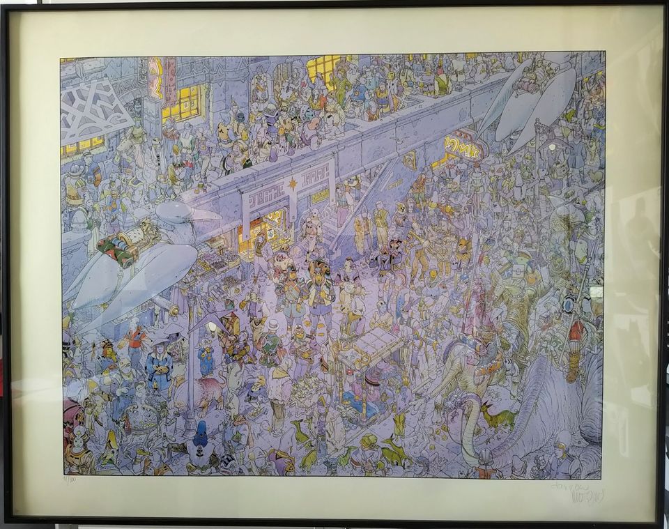 Lithograph 84 Moebius, Darrow The Street