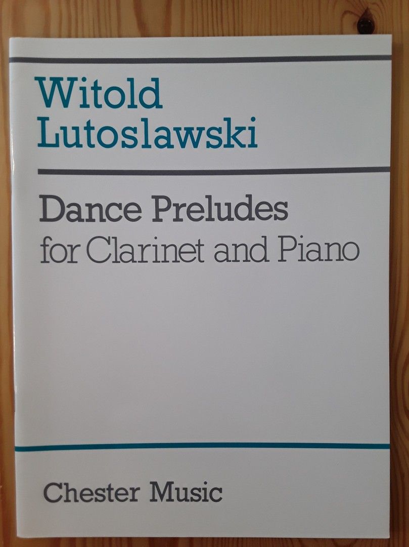 Nuotti: Lutoslawski: Dance Preludes, klarinetti&piano