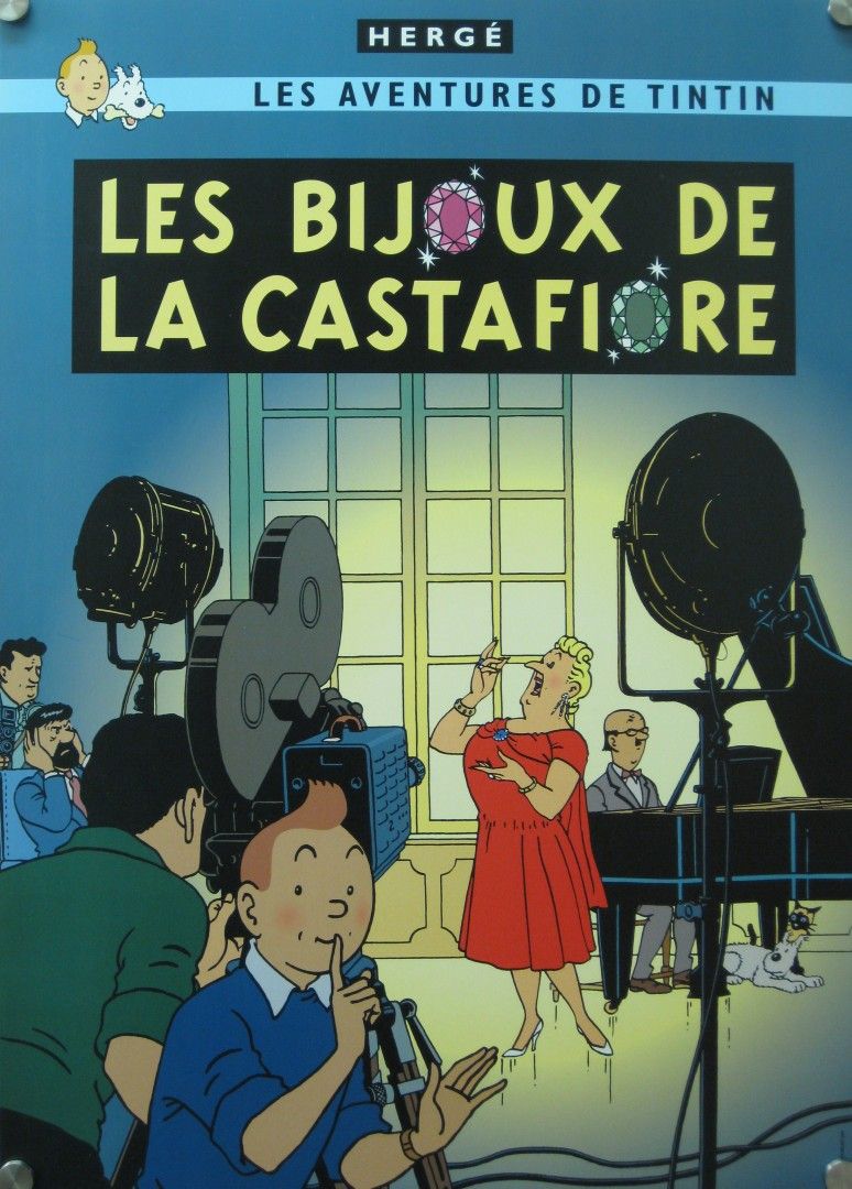 Juliste, yms. 145 Herge Tintti, Tintin Les Bijou