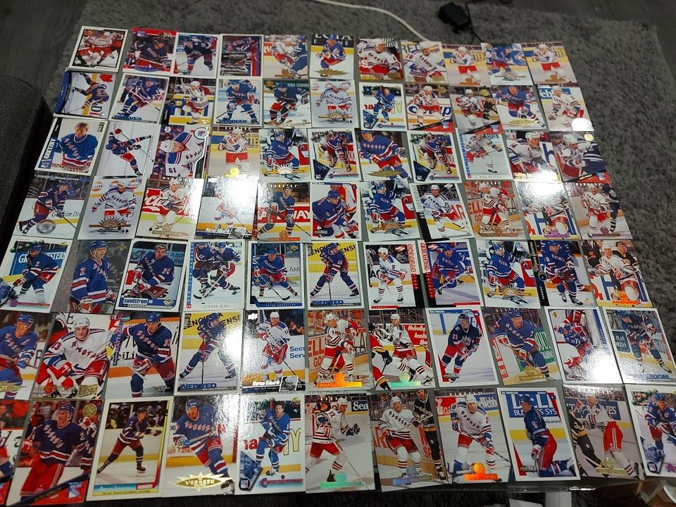 New york rangers NHL jääkiekkokortteja 255kpl