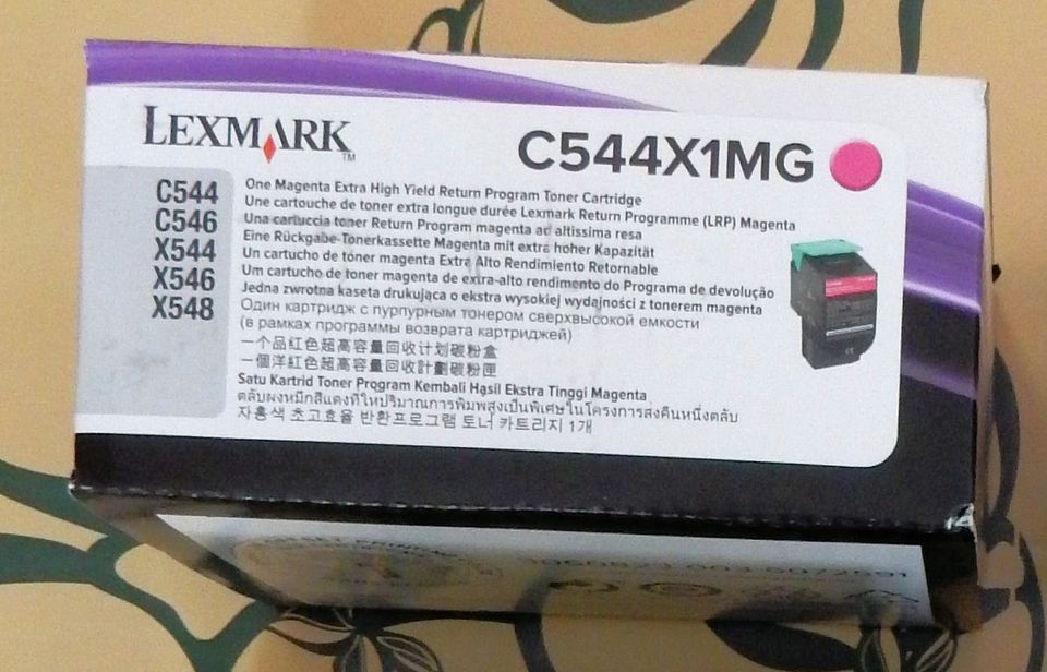 Lexmark X544X1MG laservärikasetti. Punainen