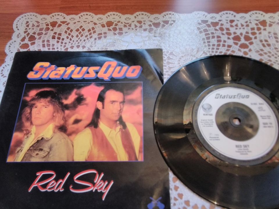 Status Quo 7" Red sky / Don't give it up