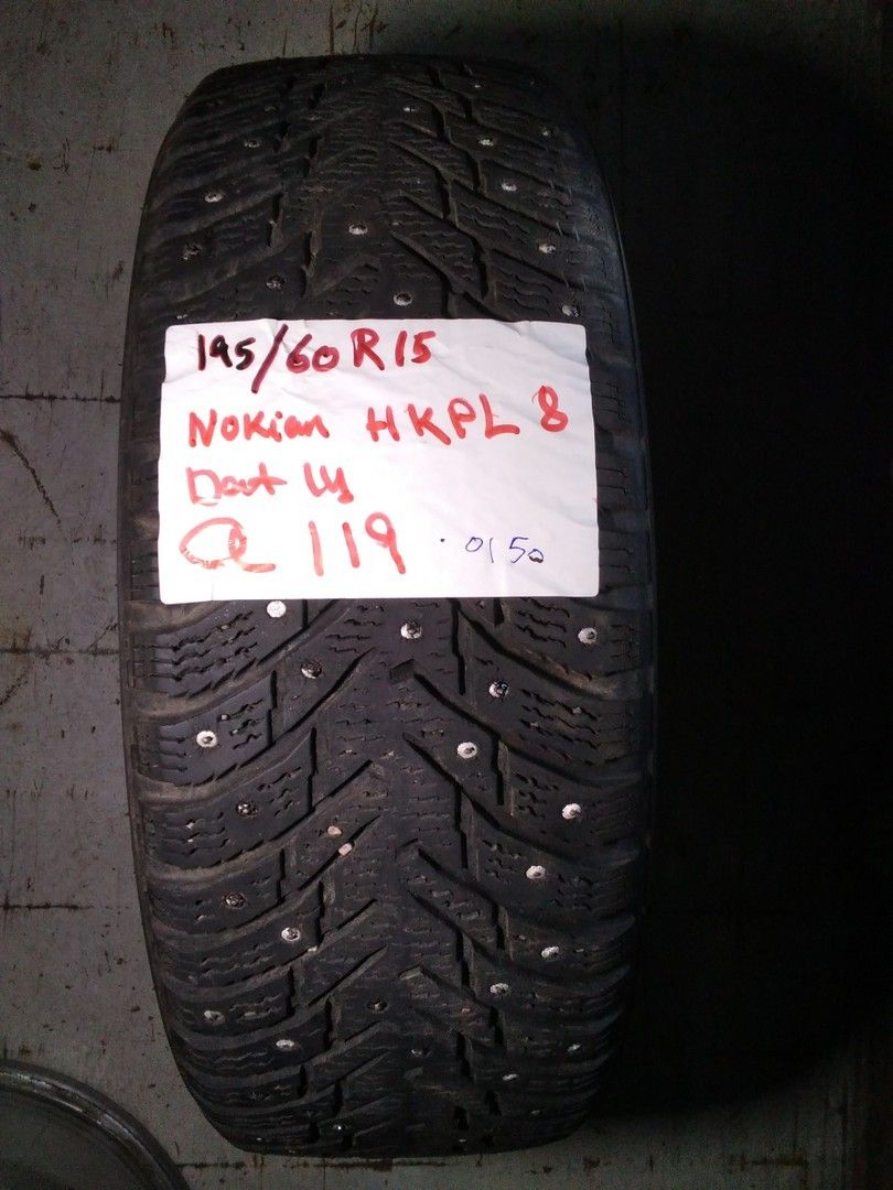 Nastarenkaat 195/60R15 Nokian Hkpl8 2kpl