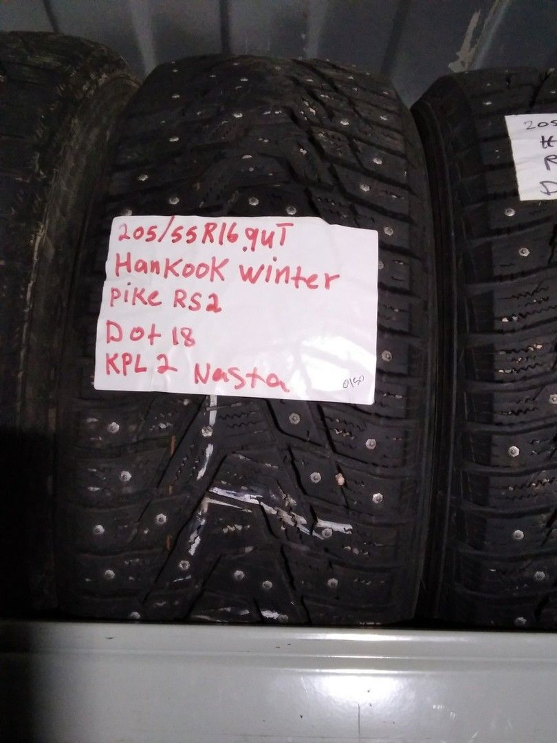 Nastarenkaat 205/55R16 Hankook winter pike Rs 2kpl