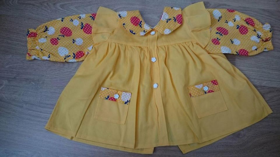 Keltainen vauvan tunika / mekko