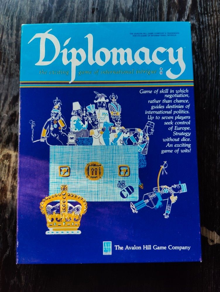 Diplomacy peli. 1985 2nd edition