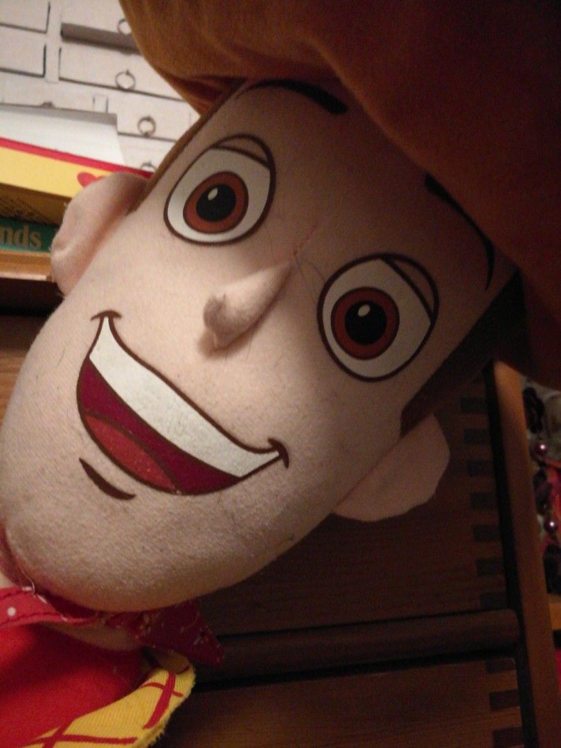 Toy story iso pehmolelu Woody ja kirja toy story 3