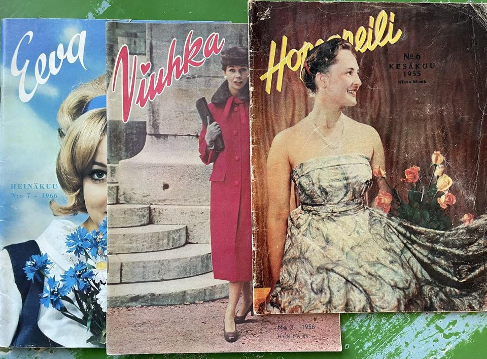 Naistenlehtiä vuosilta 1955-66