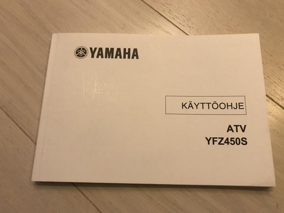 Yamaha YFZ450S käyttöohje