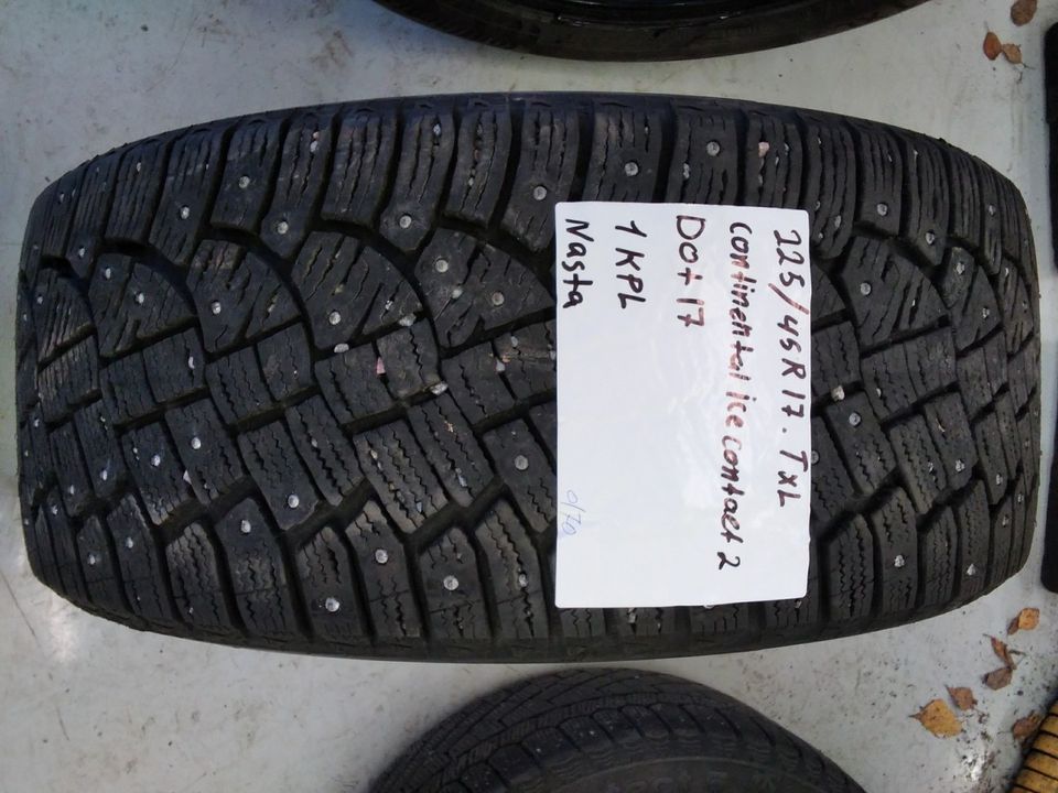 Nastarenkaat 225/45R17 Continental iceconta2 1kpl