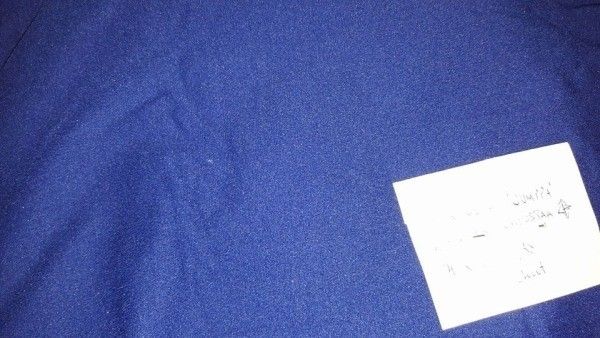 Sininen jumppapuku kangas 130x70cm