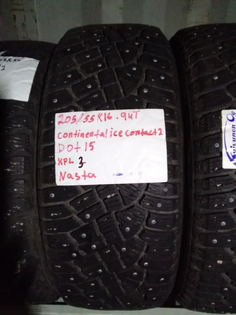 Nasta 205/55R16 .94T Continental icecontact 2 3kpl