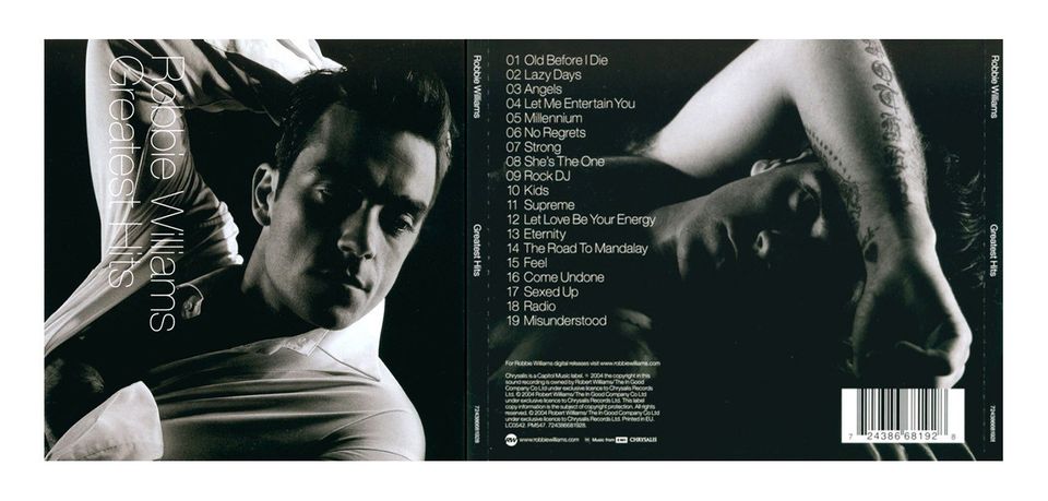 UUSI Robbie Williams Greatest Hits CD (2004) - Ilmainen Toimitus