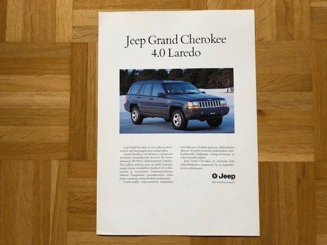 Esite Jeep Grand Cherokee 4.0 Laredo noin 1990