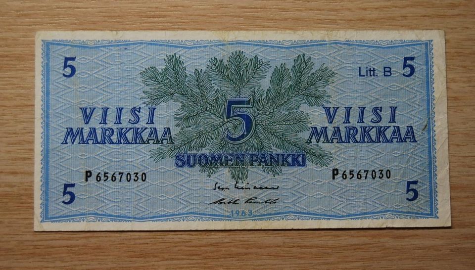 Suomen pankki 5 Markkaa 1963