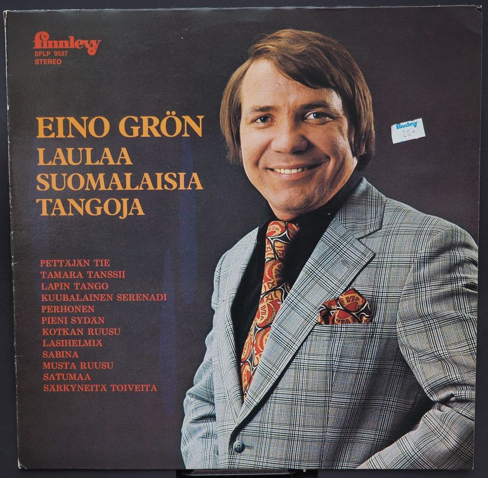 Eino Grön laulaa suomalaisia tangoja LP Erinomaine