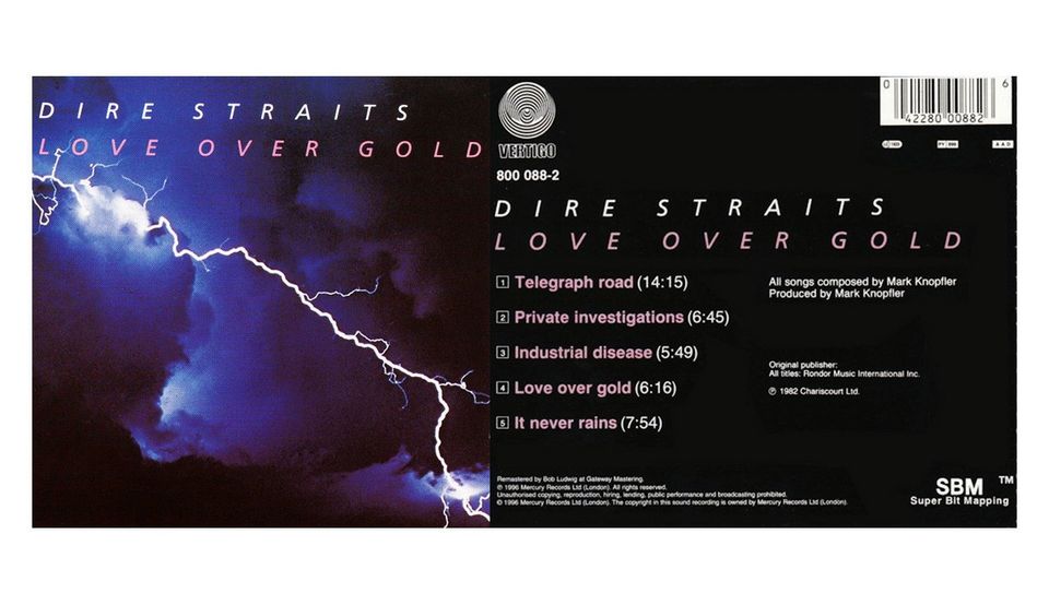 UUSI Dire Straits Love Over Gold CD (1996) - Ilmainen Toimitus