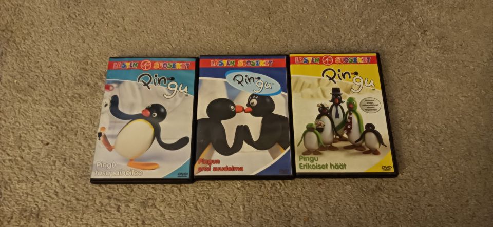 3 Pingu DVD:tä