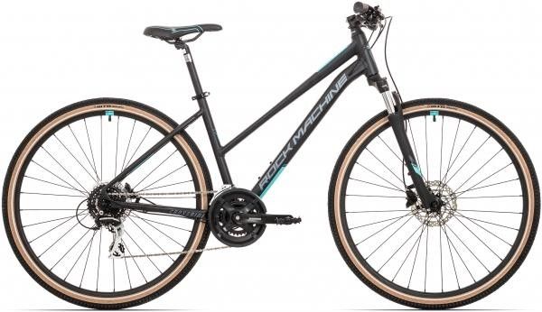 Rockm crossride 300 lady musta/hopea/neon