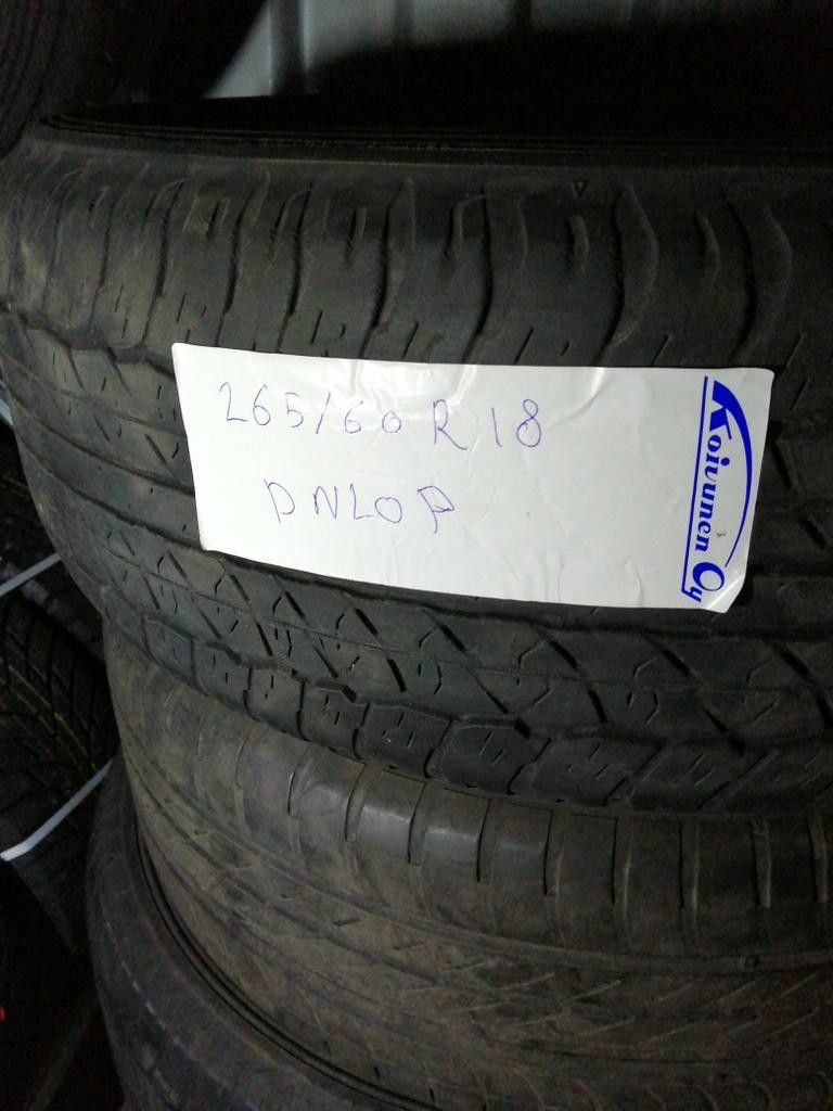 Kesärenkaat 265 60 R 18 dunlop 4 kpl