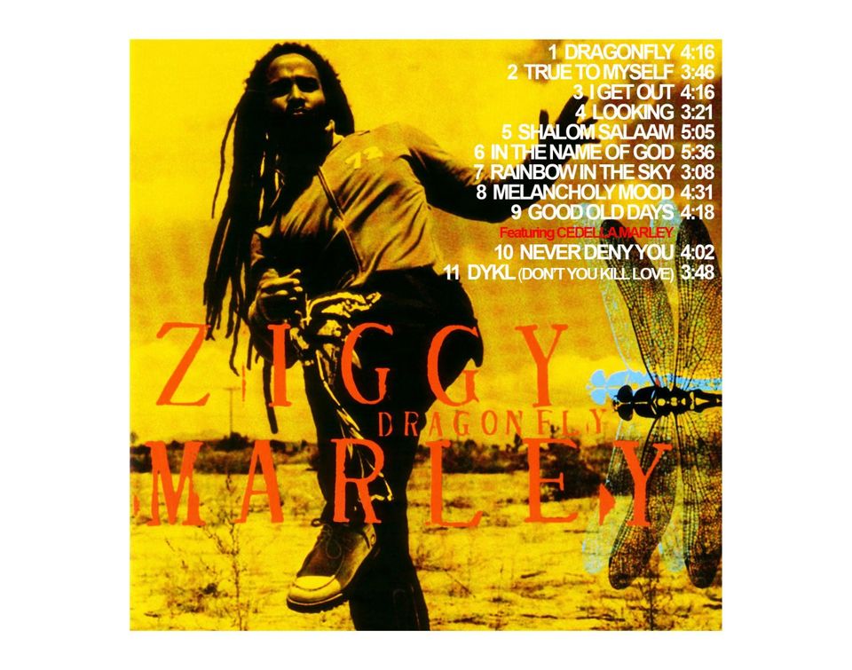 UUSI Ziggy Marley Dragonfly CD (2003) - Ilmainen Toimitus