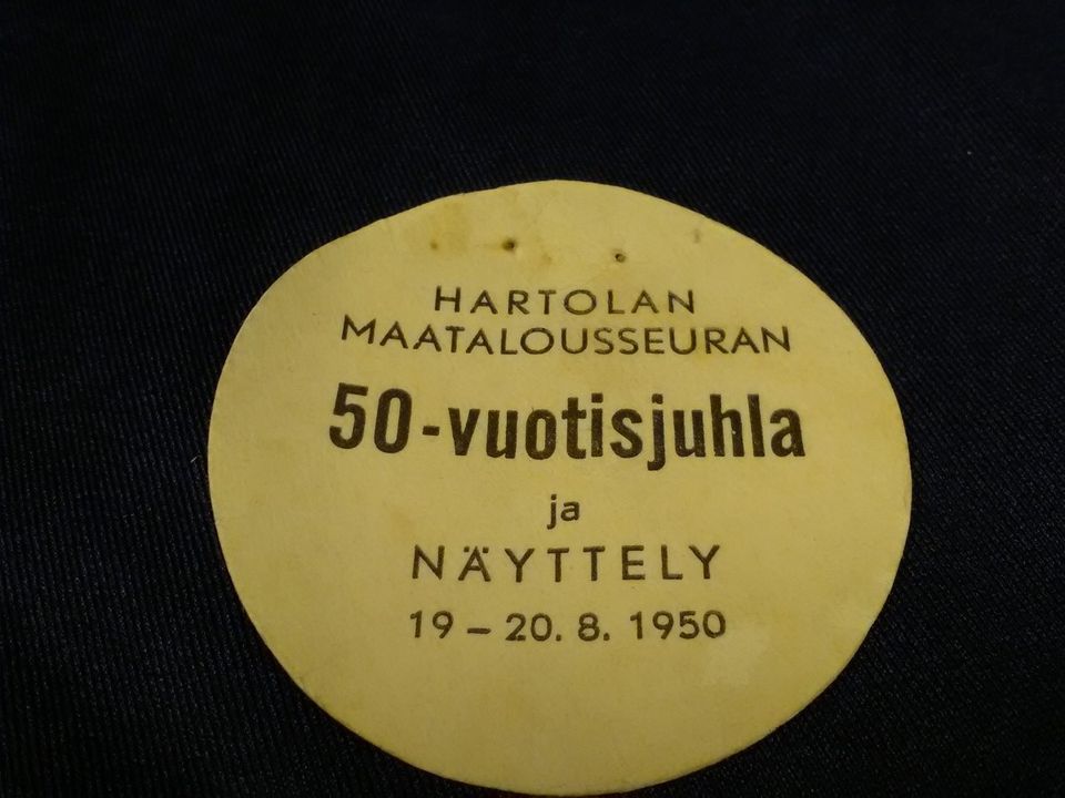 2 x rintamerkki v.1950 Hartolan Maatalousseura