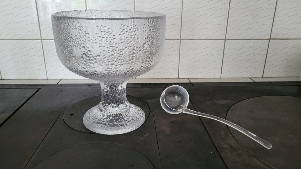 Iittala Puro malja ja Nuutajärven lasin kauha