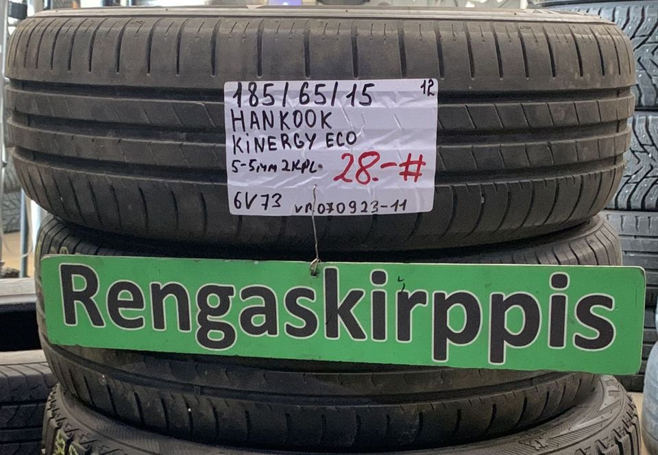 185/65R15 käytetyt kesärenkaat Hankook