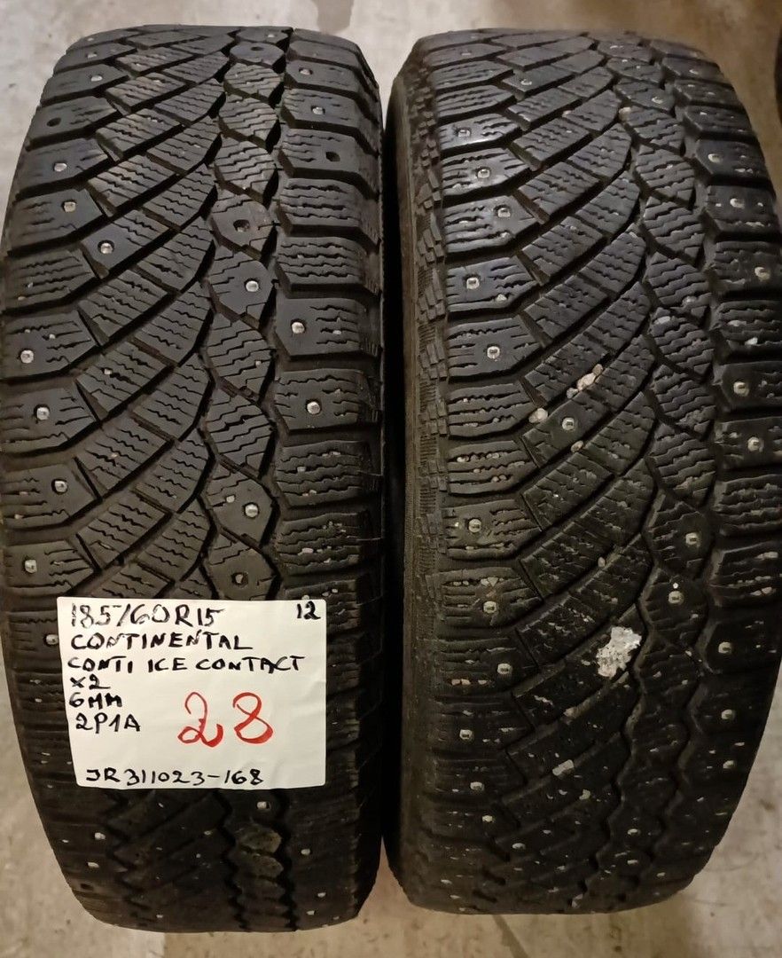 185/60R15 käytetyt nastarenkaat Continental