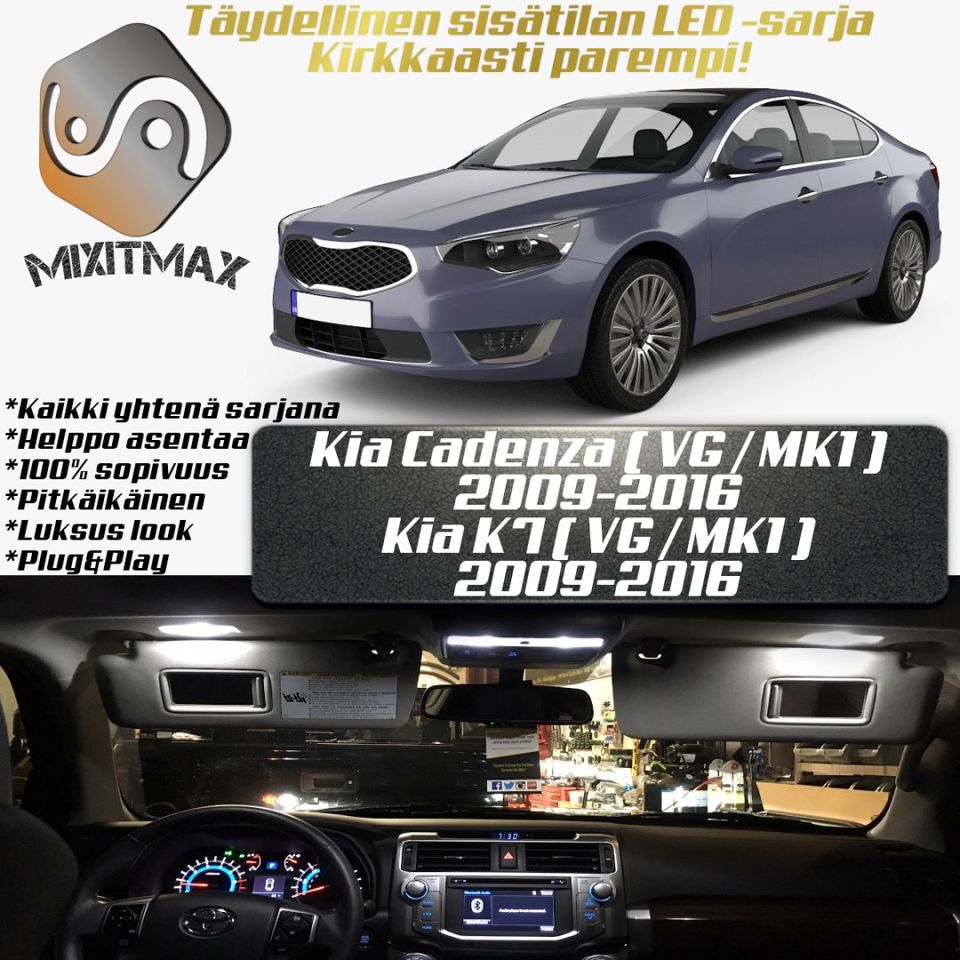 Kia Cadenza (VG) Sisätilan LED -muutossarja 6000K