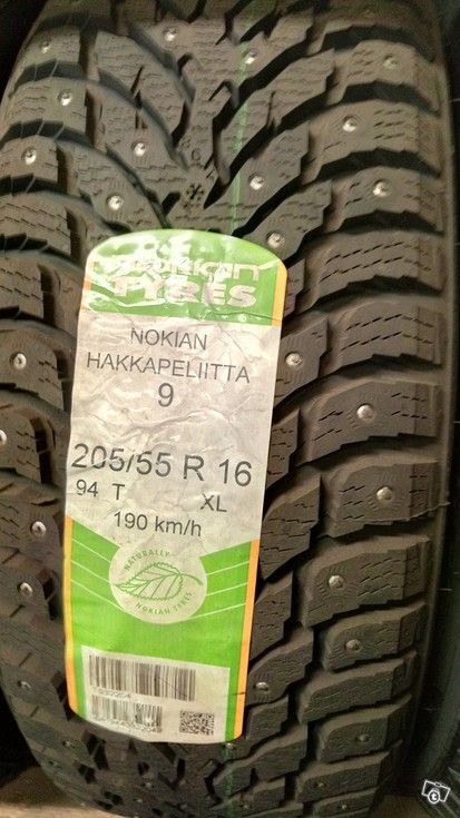 205\55R16 Nokian Hakkapeliitta 9 nastarenkaat