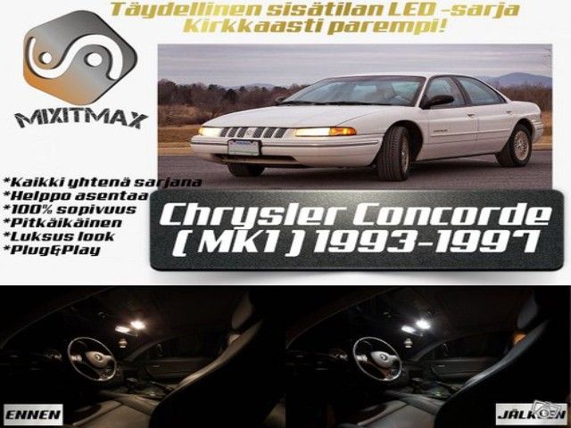 Chrysler Concorde (MK1) Sisätilan LED -sarja ; x11