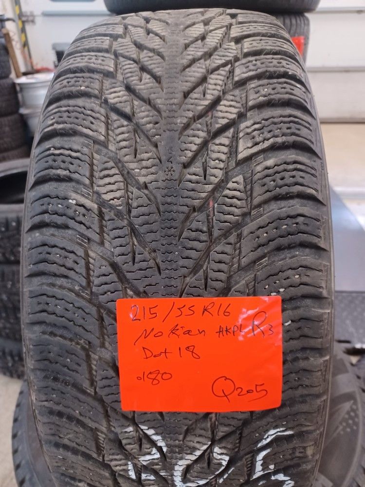 Kitkarenkaat 215/55R16 nokian R3 Q205