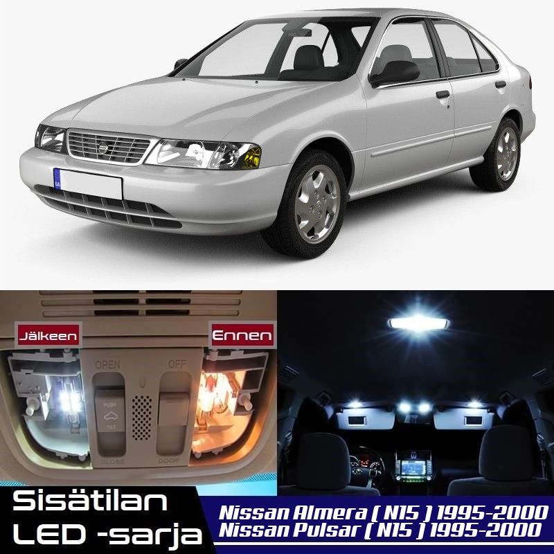 Nissan Almera / Pulsar (N15) Sisätilan LED -muuto