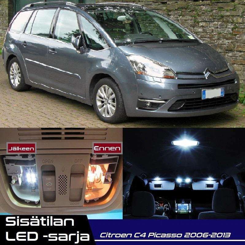 Citroen C4 Picasso (MK1) Sisätilan LED -muutossar