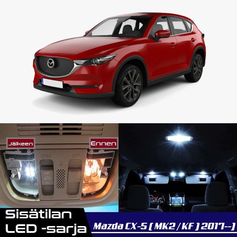 Mazda CX-5 (KF) Sisätilan LED -muutossarja 6000K