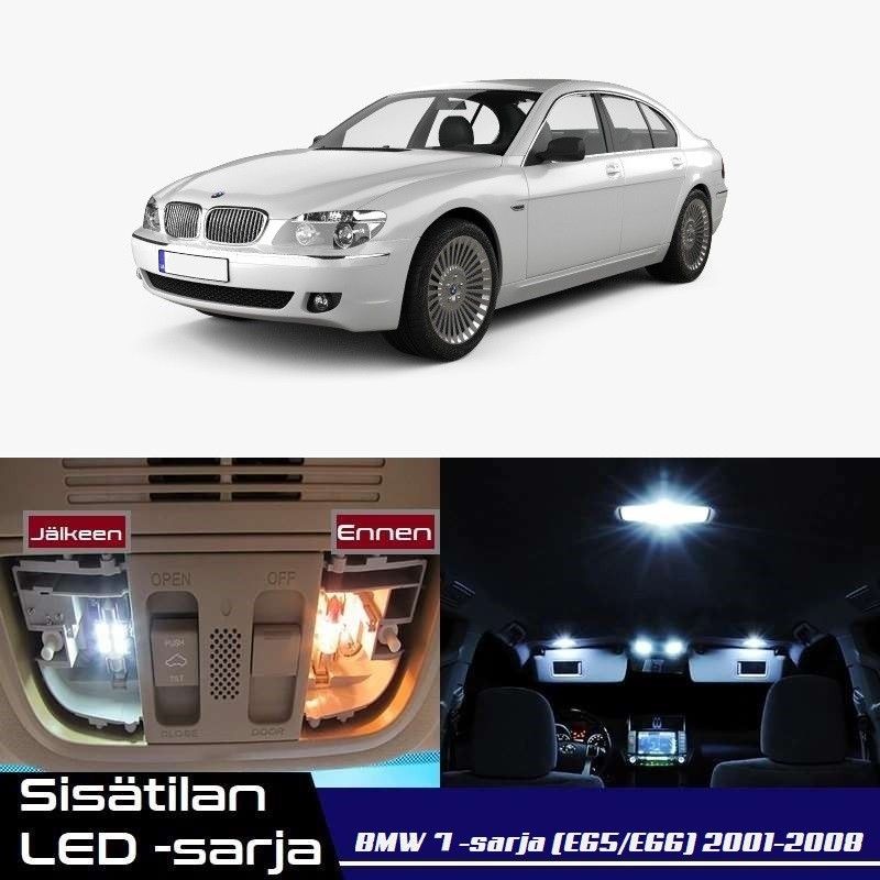 BMW 7 (E65/E66) Sisätilan LED -muutossarja 6000K