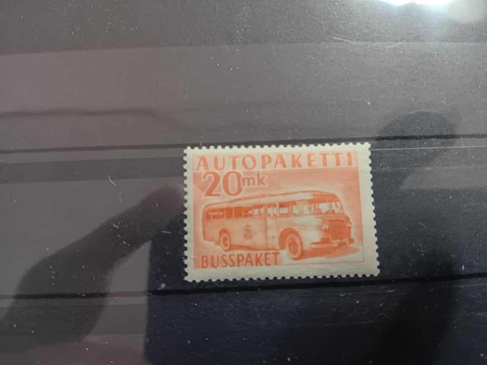 Autopakettimerkki AP 7  20 mk 1952