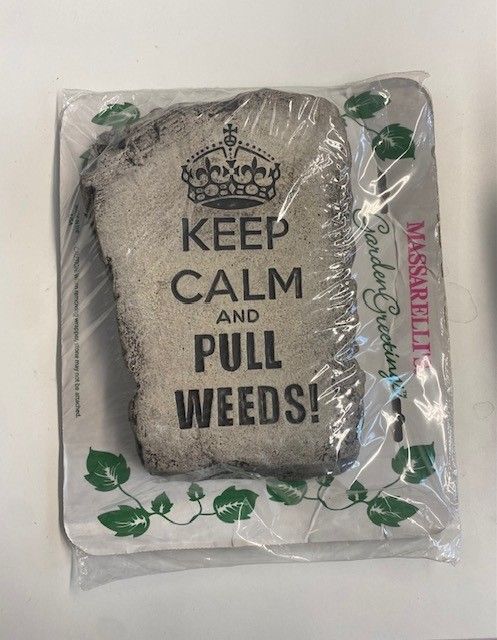 Koristekivi "Keep calm and PULL WEEDS"