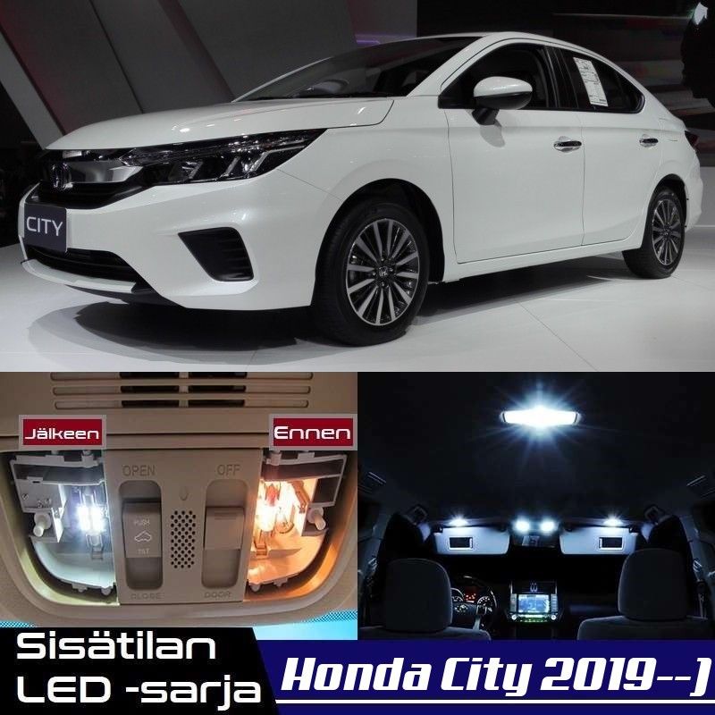 Honda City (G7) Sisätilan LED -muutossarja 6000K