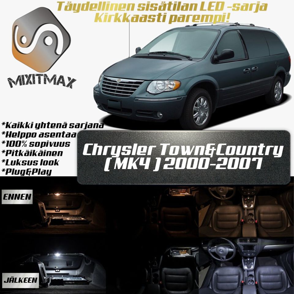 Chrysler Town&Country (MK4) Sisätilan LED -muutos