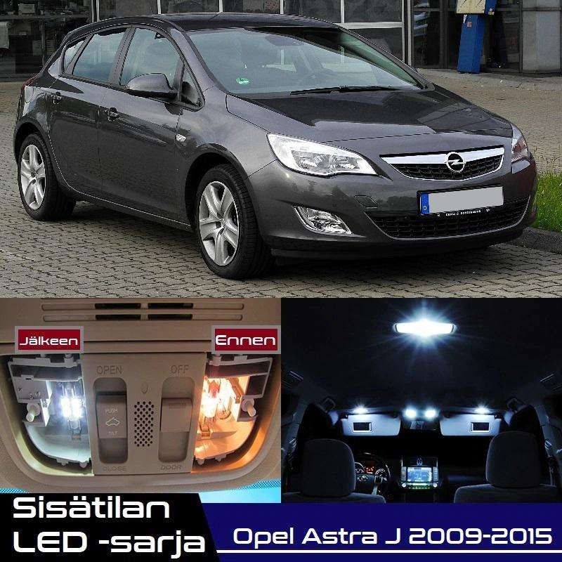 Opel Astra J Sisätilan LED -muutossarja 6000K