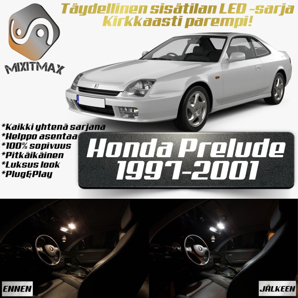 Honda Prelude (G5) Sisätilan LED -muutossarja