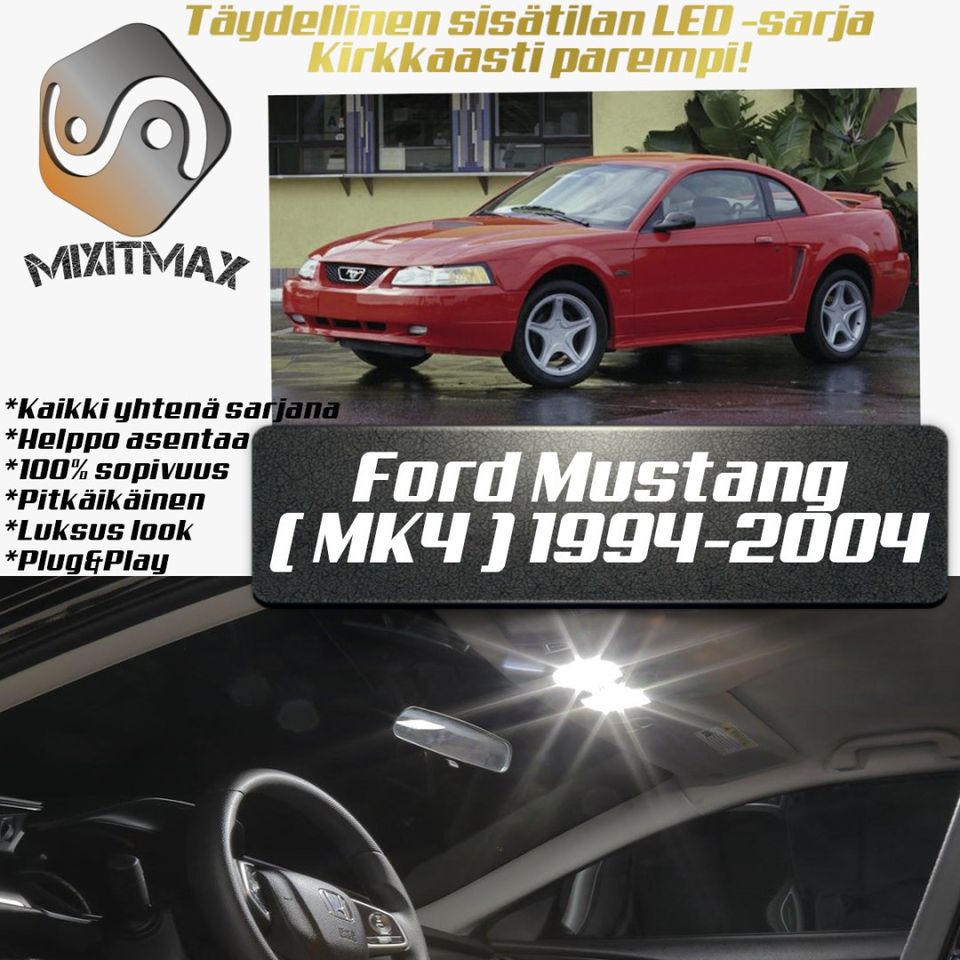 Ford Mustang (MK4) Sisätilan LED -muutossarja