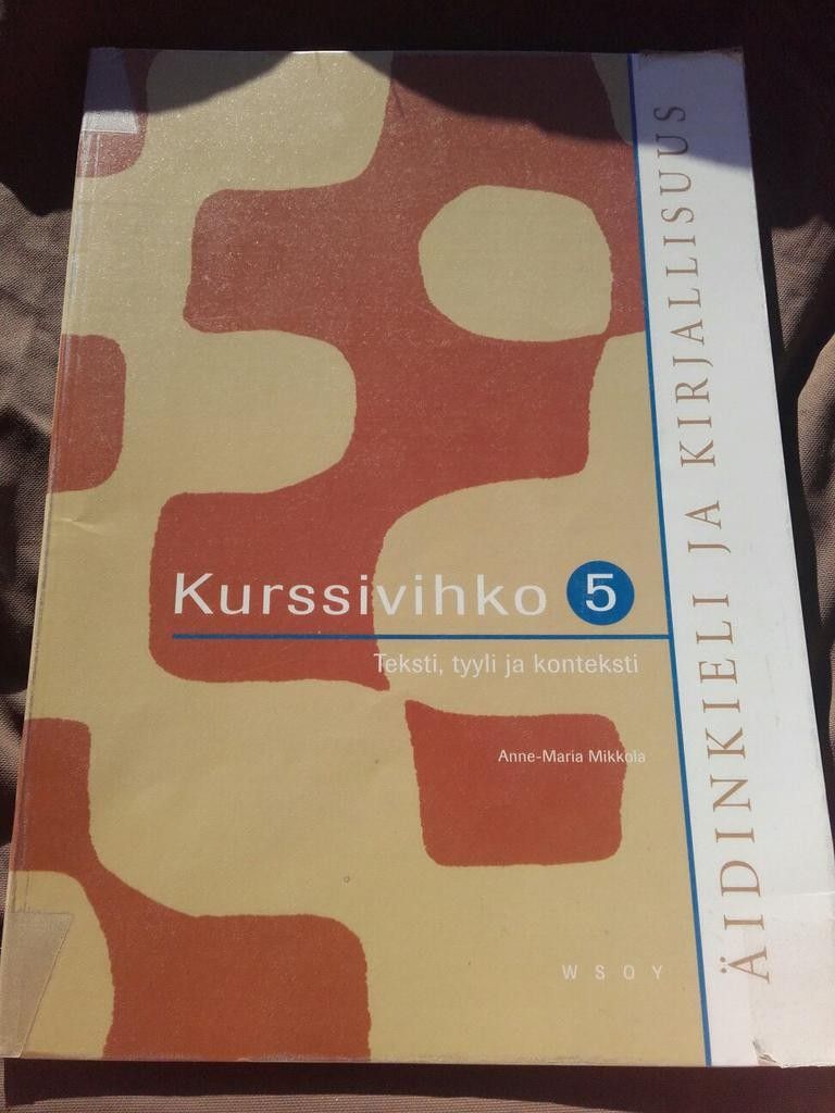 Kurssivihko 5 - teksti, tyyli ja konteksti